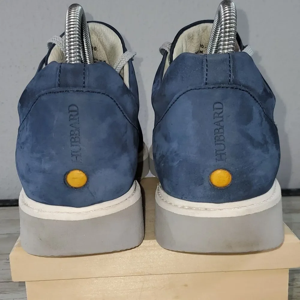 Samuel Hubbard 9 Fast Navy Womens Casual‎ Walking Shoes Sneaker Nubuck Leather
